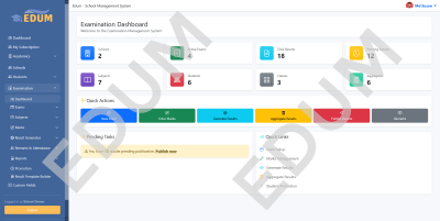 Examination Dashboard